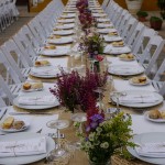 Flores para mesas de boda