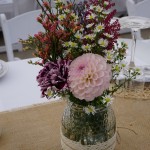 Flores para mesas de boda