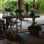 Flores para una boda en el jardín de Botero