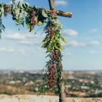 altar de flores silvestres