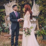 Ramo de novia con rosas austin