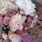 ramo de novia peonias rosas ramificadas