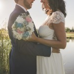 Ramo de novia en color menta