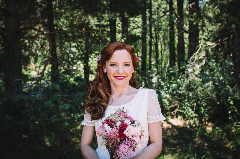 Ramo preservado silvestre con rosas ramificadas