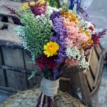 Ramo preservado silvestre con lavanda, flor de arroz, achillea y otras flores de campo