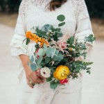Ramo de novia en la Boda de Paula y Miguel