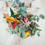 Ramo de novia en la Boda de Paula y Miguel